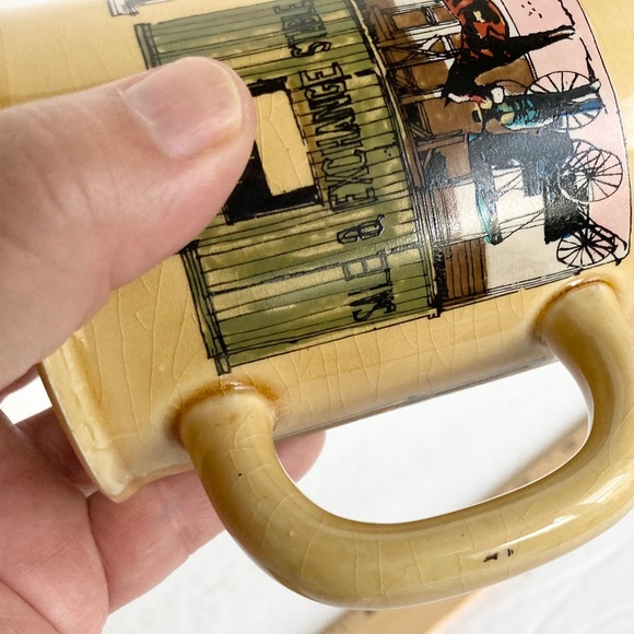 Vintage Enesco Old West Main Street Coffee Mug - Picture 8 of 10